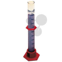 Éprouvette graduée en verre avec pied PP 50 ml / 1 ml