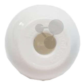 Hydrogène blanc 1 trou Ø 17mm (10 pièces)
