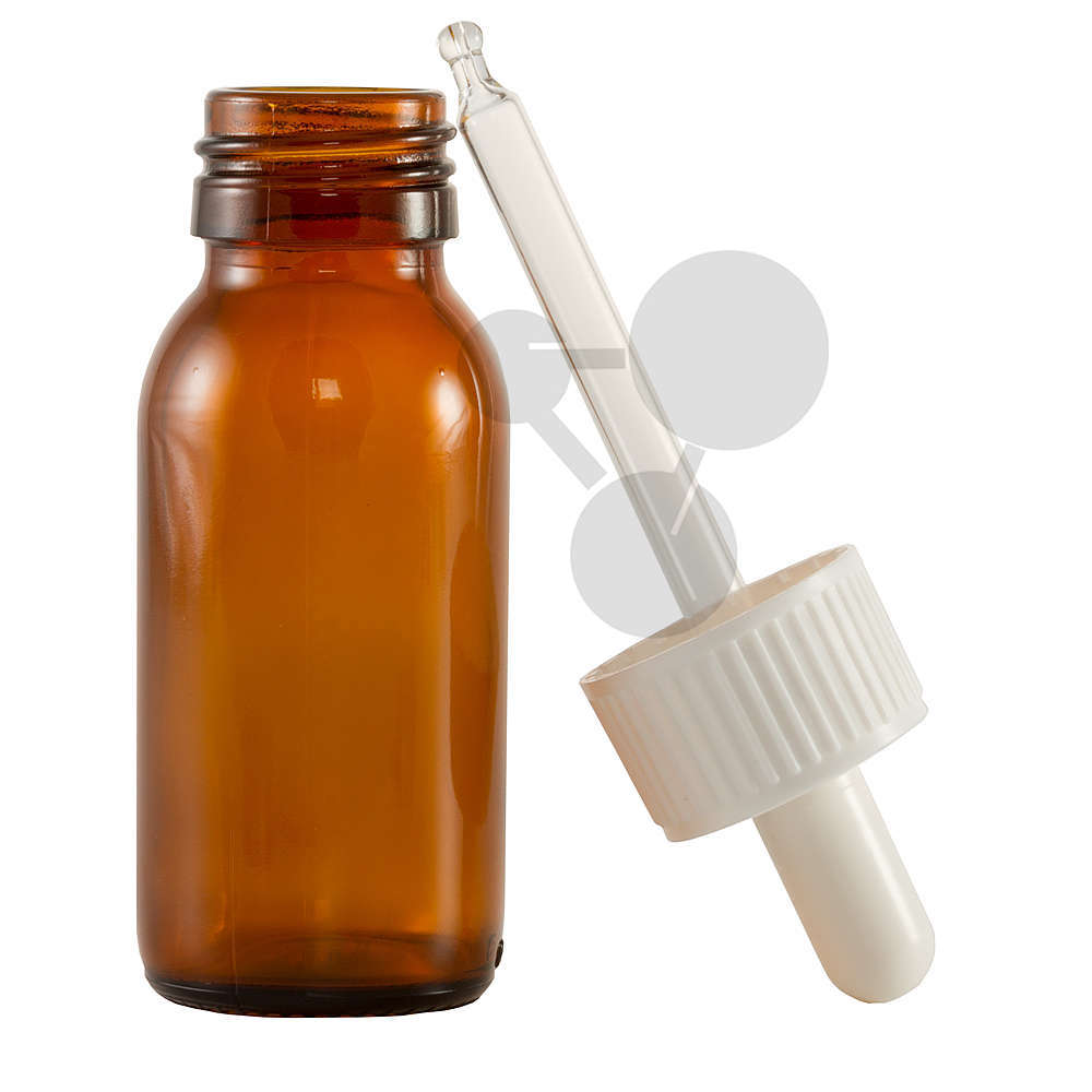 Pipettenflasche 60 ml braun Laborglas 6 Stück